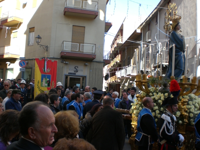 Termini Imerese, Palermo - Sicilia, La Madonna è onorata anche dalle alte cariche dello Stato, Sindaco, Carabinieri