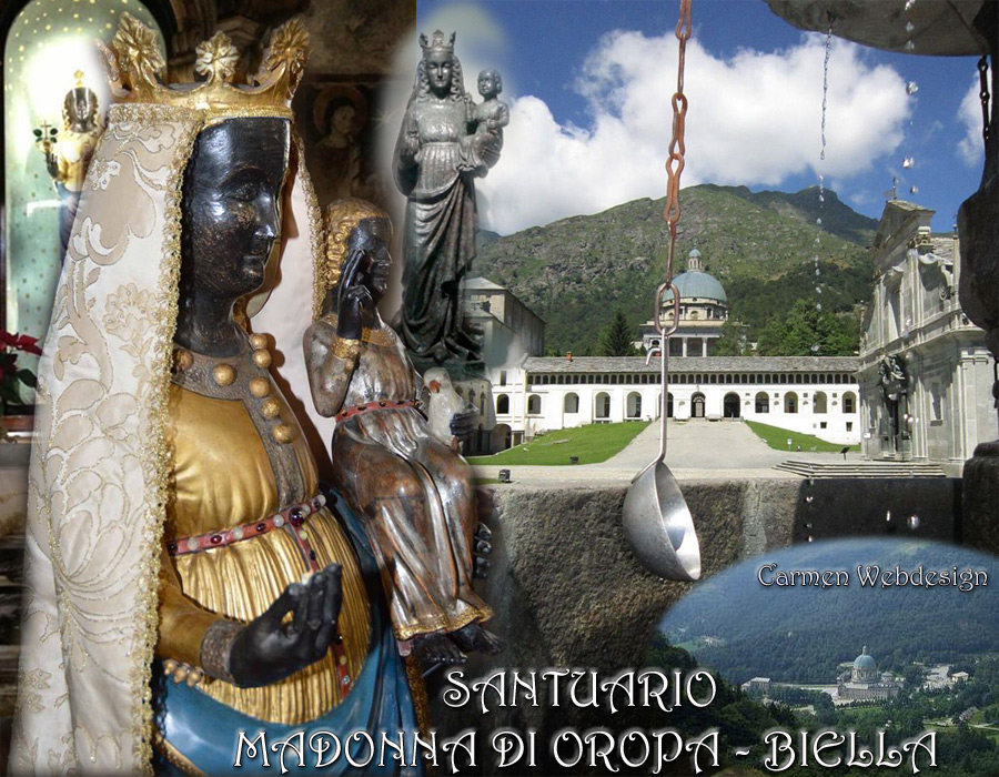 Santuario Mariano di OROPA  statua portata da primo vescovo di Piemonte, Eusebio di Vercelli - dall'esilio, Palestina nel 350 d. C.