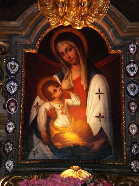Il quadretto della Madonna, copia del quadro della Madonna delle Grazie che era già stato posseduto a Roma da San Filippo Neri, fu qui collocato dal beato Sebastiano Valfré.