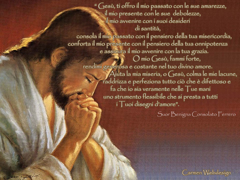 Preghiere di Suor Benigna Consolato Ferrero